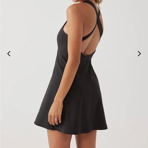 Outdoor Voices Cross Back Dress in black